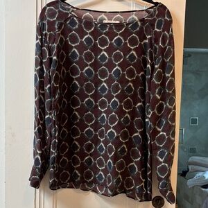 Diega Elegant Geometric Print Women's Top